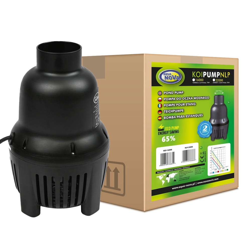 Aqua Nova NLP-16000 pompa niskociśnieniowa do oczka 16000l/h 75W + gratisy